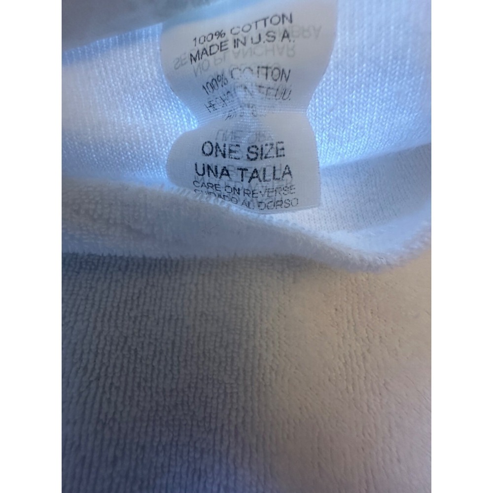 Vintage 1980s Tropic Breeze White Terry Cloth Beach Tank Cover One Size - Picture 4 of 5